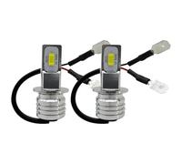 OUVECR Fog Lamp Assembly H3 Led Car Fog Lights Bulbs DRL Motorcycle Headlights H1 880 881 9005 9006 H4 H7 H11 6000K 6500K Aotu High Beam Distance12V Front Fog Light(H8H9H11,3000K Golden)