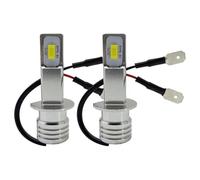 OUVECR Fog Lamp Assembly H3 Led Car Fog Lights Bulbs DRL Motorcycle Headlights H1 880 881 9005 9006 H4 H7 H11 6000K 6500K Aotu High Beam Distance12V Front Fog Light(H3,3000K Golden)