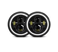 OUVECR Front Headlights Assembly For Mazda Na For Miata Mx-5 First Generation For RX-7 1985 7 Inch Led Car Headlight DRL H4 Headlamp 7" Headlamp Assembly(2 piece)