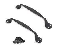 Ouvin Pack of 2 Rustic Door Pull Handle Barn Door Garden Gate Shed Pulls Handles (B)