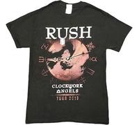 OUVNHGXCA Men's Rush Clockwork Angels 2013 Tour T Shirt Black