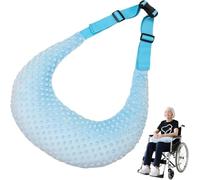 OUWERALL Wheelchair Pillow, Cotton, Adjustable Lumbar Support, Breathable, Arm Support, Lumbar Protection, Prevention of Forward Bumping, Removable Outer Cover (Blue)