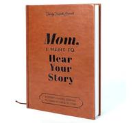 OUWEWIN Mom, I Want to Hear Your Story, Mum Leather Hardcover Journal Book Tell Me Your Story to Share Her Thoughts and Memories Mum Journal Book Gift for Mom Birthday