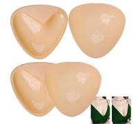 OUWEWIN Sticky Push Up Bra, 2 Pairs Double Sided Adhesive Boost Cups Bra Pads Inserts Invisible Bra for Women Girls Any Cup Cover(Skin Color, A/B)