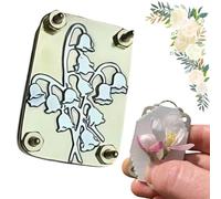OuXing Micro Flower Press,Flower Press for Adults,Fl-ower Pr-essing,Miniature Flo-wer Pr-ess Kit,Plants Art & Crafts Flow-ers Pres-Sing,Mini Flo-wer Press,Press-ed Plant Preservation Kit