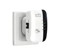 Ouxonix 2026 WiFi Extender Booster Repeater with Ethernet Port - 3650 Sq.Ft Internet Signal Amplifier for Home, Gaming, UK Plug, WPS Setup, White