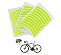Ouxonix Reflective Stickers 30Pcs for Bike: Reflective Strips for Clothing, Backpacks, Helmets - 3M Fluorescent Tape Yellow