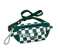 OUXUNDAI Bum Bag Couples Shoulder Bag Niche Sports Student Leisure Boys Waist Bag Functional Small Bag Female Messenger Bag Men-Green