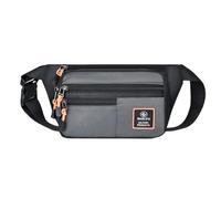 OUXUNDAI Bum Bag Men's Waist Bag Simple Multifunctional Sports Cycling Crossbody Small Backpack Leisure Single Shoulder Chest Bag Foreign Trade-Grey