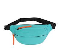OUXUNDAI Bum Bag Oxford Cloth Student Sports Messenger Bag Men and Women Light and Simple Casual Waist Bag-Blue
