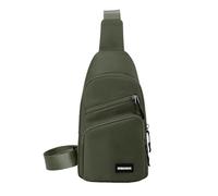 OUXUNDAI Bum Bag Versatile Messenger Bag Men's Chest Bag Women's Casual Shoulder Bag Boys' Small Bag Trendy Waist Bag-Green