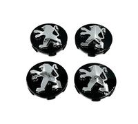 OUXVSLJA 4 PCS Wheel Centre Caps for Peugeot 208-2012-2024,Decorate Tire Hub Covers Rim,60mm-B