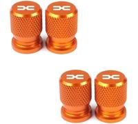 OUXVSLJA Car Tire Valve Cap for Dacia Duster 2018-2023,Water Proof Dust Premium Alloy Covers,Corrosion Resistant Tyres Accessories,Orange