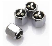 OUXVSLJA Car Tire Valve Cap for Mitsubishi 3000GT Wagon Starion,Water Proof Dust Premium Alloy Covers,Corrosion Resistant Tyres Accessories,Black