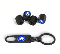 OUXVSLJA Car Tire Valve Cap for Peugeot Rifter - 2018-2024,Water Proof Dust Premium Alloy Covers,Corrosion Resistant Tyres Accessories