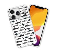 OUYAGAOYUAN Compatible for iPhone 17 Pro Case, Cool Printed Hammerhead Shark Billhead Shark Shockproof Protective with Unique Design for Women Girls TPU Cover Clear Case