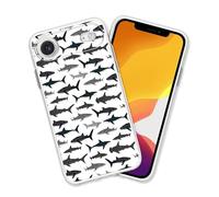 OUYAGAOYUAN Compatible for iPhone Air Case, Cool Printed Hammerhead Shark Billhead Shark Shockproof Protective with Unique Design for Women Girls TPU Cover Clear Case