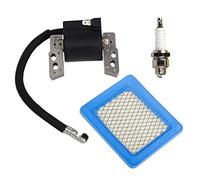 OuyFilters Ignition Coil With 491588 491588S Air Filter Spark Plug for Briggs & Stratton Engines 695711 802574 493237 796964 492416