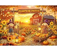 OUYIDA 7x5FT Fall Backdrop Autumn Pumpkin Patch Harvest Background for Baby Shower Birthday Autumn Thanksgiving Themed Party Decorations Banner Photo Props
