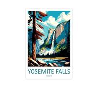OUYKAN Yosemite Falls Travel Print Wall Art Yosemite Falls Wall Hanging Home Décor California Poster Canvas Poster Bedroom Decor Sports Landscape Office Room Decor Gift Unframe 20x30inch