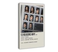 Ouyniei 13 Reasons Why Poster Canvas Poster Wall Art Decor Print Picture Paintings for Living Room Bedroom Decoration 24x36inch(60x90cm)