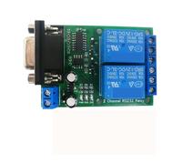 OUYNIEI 2Ch Rs232 Relay Board Dc 12V 24V Serial Port Switch Module for Plc Motor Led Ptz Industrial Control Equipment(12V)
