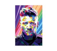 Ouyniei Actor Jeremy Renner Poster (2) Canvas Poster Bedroom Decor Landscape Office Room Decor Gift 24x36inch(60x90cm)