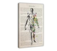 Ouyniei Anatomy, Medical Art, Brain, Heart, Human Body Poster (2) Canvas Poster Wall Art Decor Print Picture Paintings for Living Room Bedroom Decoration 12x18inch(30x45cm)