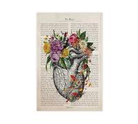 Ouyniei Anatomy, Medical Art, Brain, Heart, Human Body Poster (3) Canvas Poster Bedroom Decor Landscape Office Room Decor Gift 20x30inch(50x75cm)