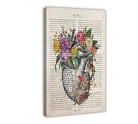 Ouyniei Anatomy, Medical Art, Brain, Heart, Human Body Poster (3) Canvas Poster Bedroom Decor Landscape Office Room Decor Gift 20x30inch(50x75cm)