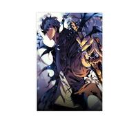 Ouyniei Anime Solo Leveling Sung Jinwoo Poster Canvas Poster Bedroom Decor Landscape Office Room Decor Gift 24x36inch(60x90cm)
