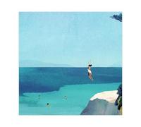 Ouyniei Art Deco Print of Swimmers Jumping Into The Sea 2 Canvas Poster Wall Art Decor Print Picture Paintings for Living Room Bedroom Decoration 24x24inch(60x60cm)