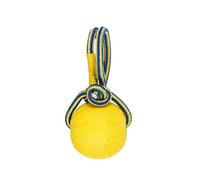 Ouyniei EVA Dog Flying Disc for Large Breed Dogs, Border Collie Chewing Teeth, Floating Training Ring with Pull Tab, Round Circle Ball(Hollow ball with rope)