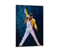 Ouyniei Freddie MercuryWall Art Home Decor Vintage Poster Retro Aesthetic Print Perfect for Living Room Bedroom Office Home StudioFrame-style08x12inch(20x30cm)