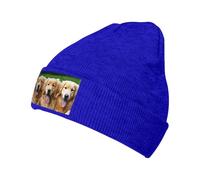 Ouyniei Golden Retriever Dogs Puppies Pets Printed Knitted Hat Beanie hat Casual Cap, Blue, 4-8