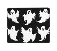 Ouyniei Halloween Goth Printed Mousepad Non-Slip Desk Pad Mousepad with Stitched Edges