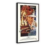 Ouyniei Indiana Jones And The Temple of Doom Movie Poster Canvas Poster Wall Art Decor Print Picture Paintings for Living Room Bedroom Decoration 16x24inch(40x60cm)