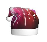 Ouyniei Jumping Musical Notes Printed Christmas Hat For Adult Christmas Decorative Hat