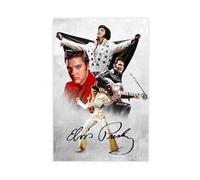 Ouyniei Legend Elvis Presley Autograph Poster Canvas Poster Bedroom Decor Landscape Office Room Decor Gift 16x24inch(40x60cm)