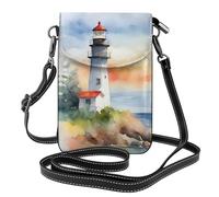 Ouyniei Lighthouse Print Small Cellphone Crossbody Bags Phone Purse Change Wallet Multiple Pockets Handbag