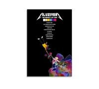 Ouyniei Lil Uzi Vert Eternal AttackWall Art Home Decor Vintage Poster Retro Aesthetic Print Perfect for Living Room Bedroom Office Home StudioUnframe-style12x18inch(30x45cm)