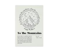 Ouyniei Liz McAlpine's “Running to The Summit” Poster Canvas Poster Wall Art Decor Print Picture Paintings for Living Room Bedroom Decoration 12x18inch(30x45cm)