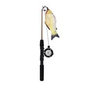 Ouyniei Long Cat Teaser Rod with Fish Lure Interactive Play Pole for Cats(Crucian carp)