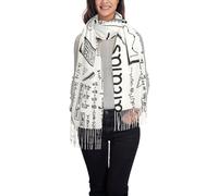 Ouyniei Math Geometry Geek Calculus Stylish Printed Scarf For Women - Soft Fringed Shawl Wrap, Winter Fashion Accessory & Gift