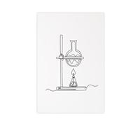 Ouyniei Minimalist Science Lab Decorative Line Art(1) Canvas Poster Bedroom Decor Landscape Office Room Decor Gift 20x30inch(50x75cm)