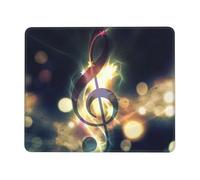 Ouyniei Music Note Printed Mousepad Non-Slip Desk Pad Mousepad with Stitched Edges
