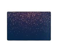 Ouyniei Navy Blue Heavens And Stars Print Area Rugs Home Decor Non-Slip Area Rug 100 X 150 Cm For Bedroom, Living Room, Nursery, And Kids' Play Areas