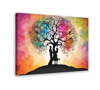 Ouyniei Nordic Tree of Love And Life Art Poster Canvas Poster Bedroom Decor Landscape Office Room Decor Gift 20x30inch(50x75cm)
