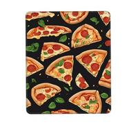 Ouyniei Pizza 3D Printed Mousepad Non-Slip Desk Pad Office Desk mat Writing mat
