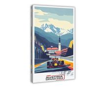 Ouyniei Red Bull Ring Artistry at The Austrian Grand Prix Canvas Poster Bedroom Decor Landscape Office Room Decor Gift 16x24inch(40x60cm)